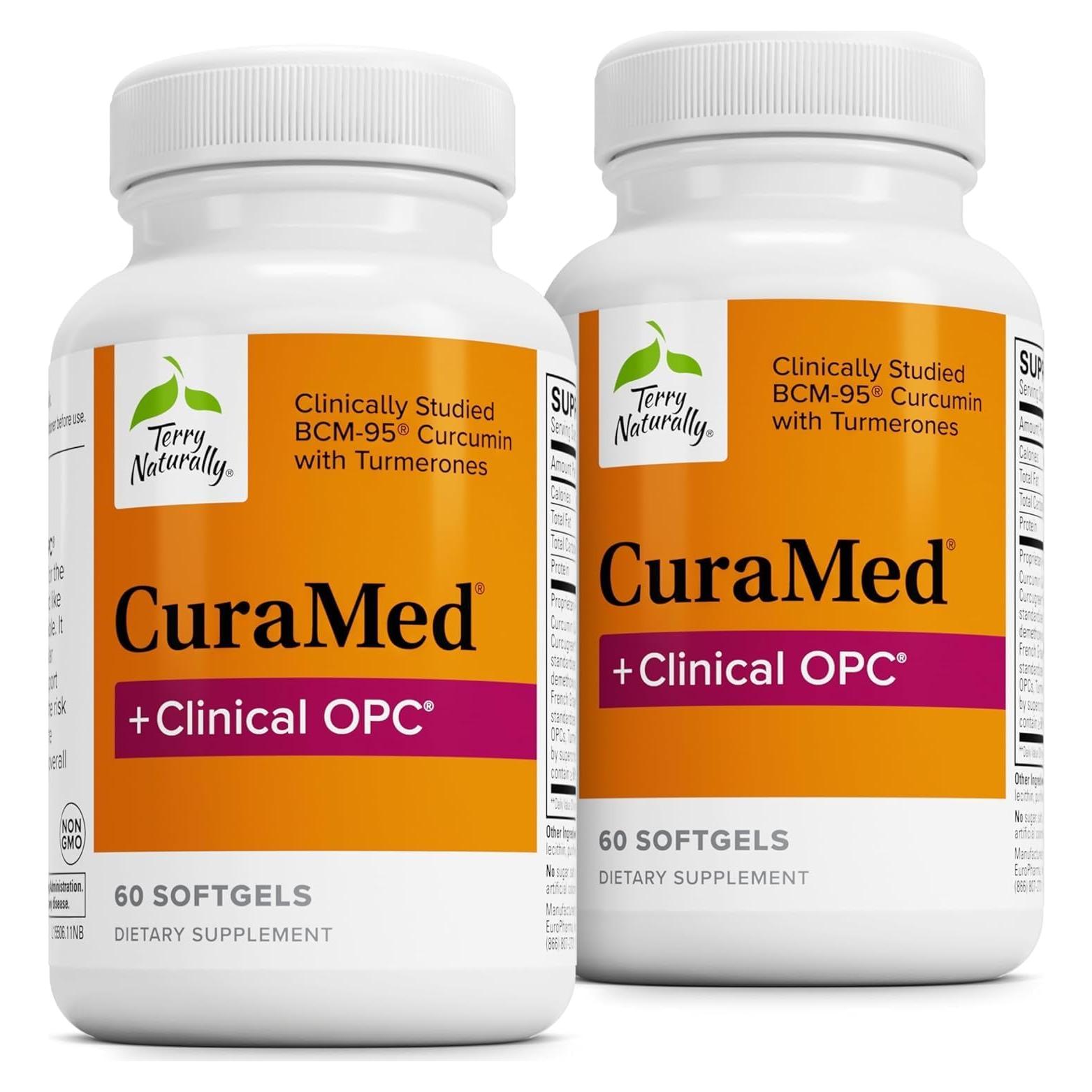 Suplemento de Cúrcuma Terry Naturally CuraMed 60 Gelatinas