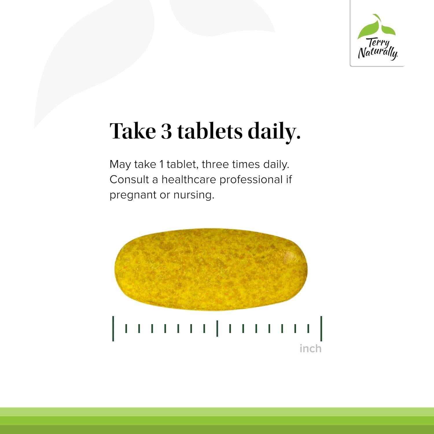 Suplemento Curamin Extra Strength Terry Naturally - 60 Tabletas