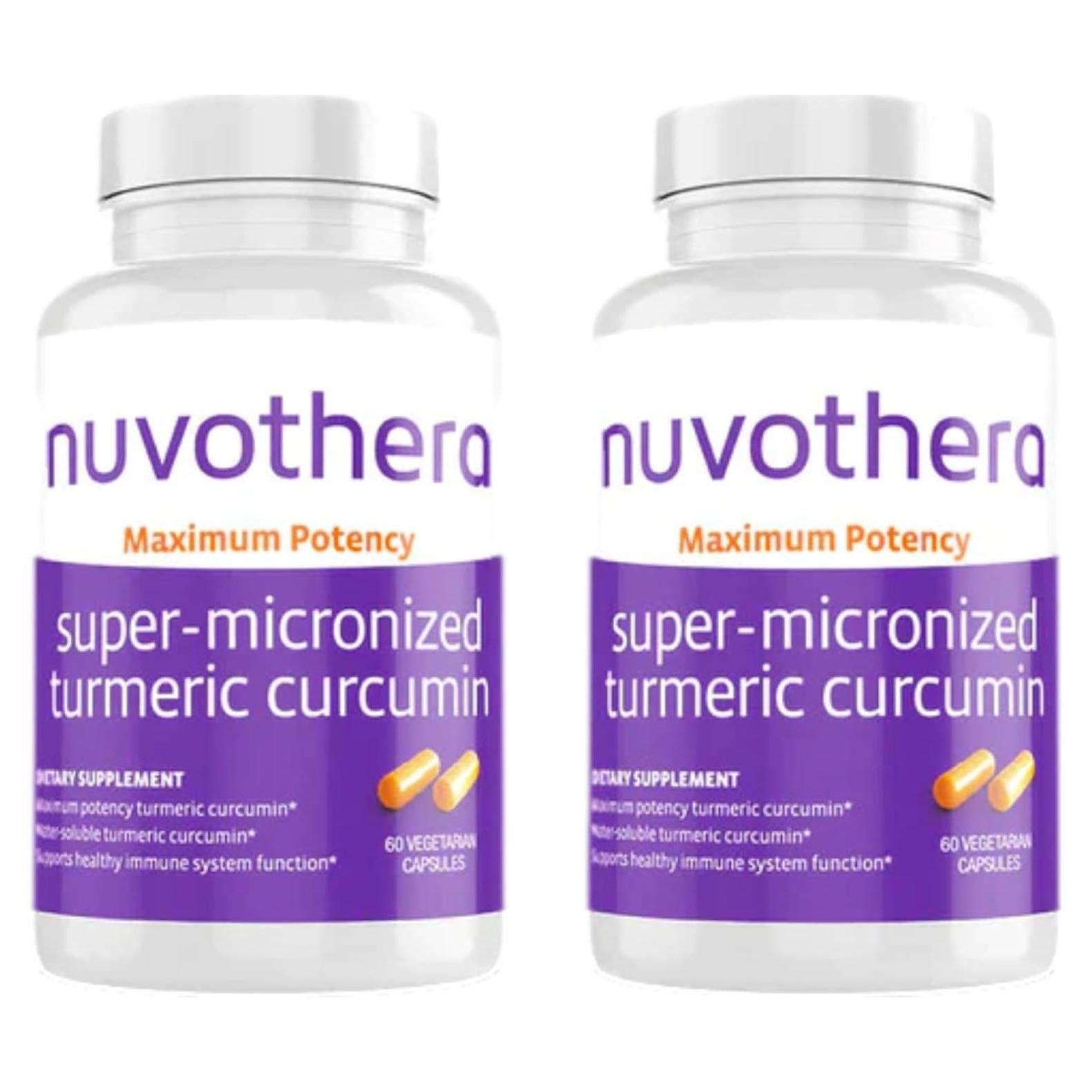 Cápsulas de Cúrcuma y Curcumina Nuvothera 120 Unidades