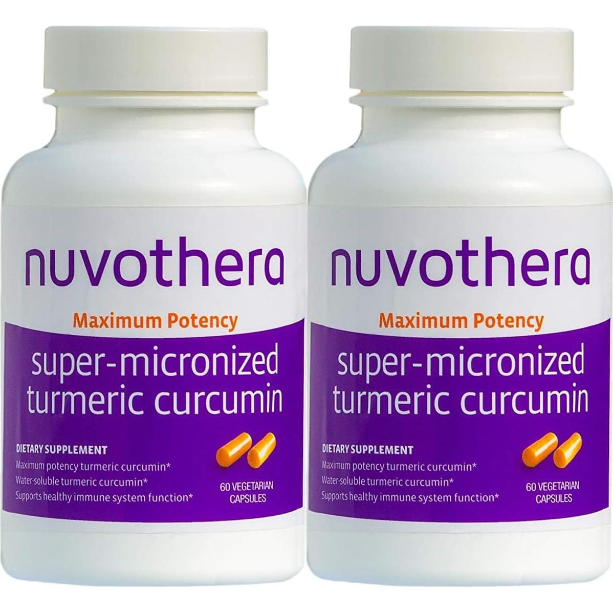 Cápsulas de Cúrcuma y Curcumina Nuvothera 120 Unidades