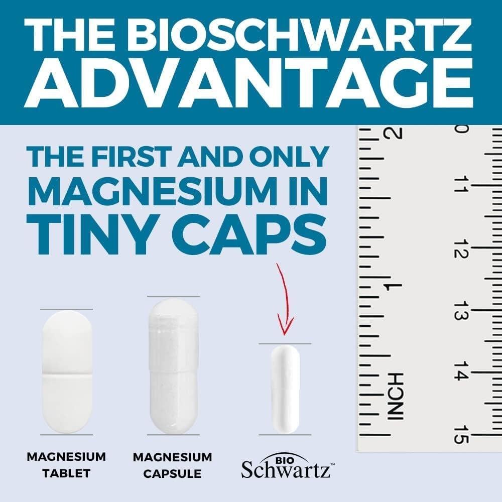 Suplemento de Bisglicinato de Magnesio BioSchwartz 360 Cápsulas