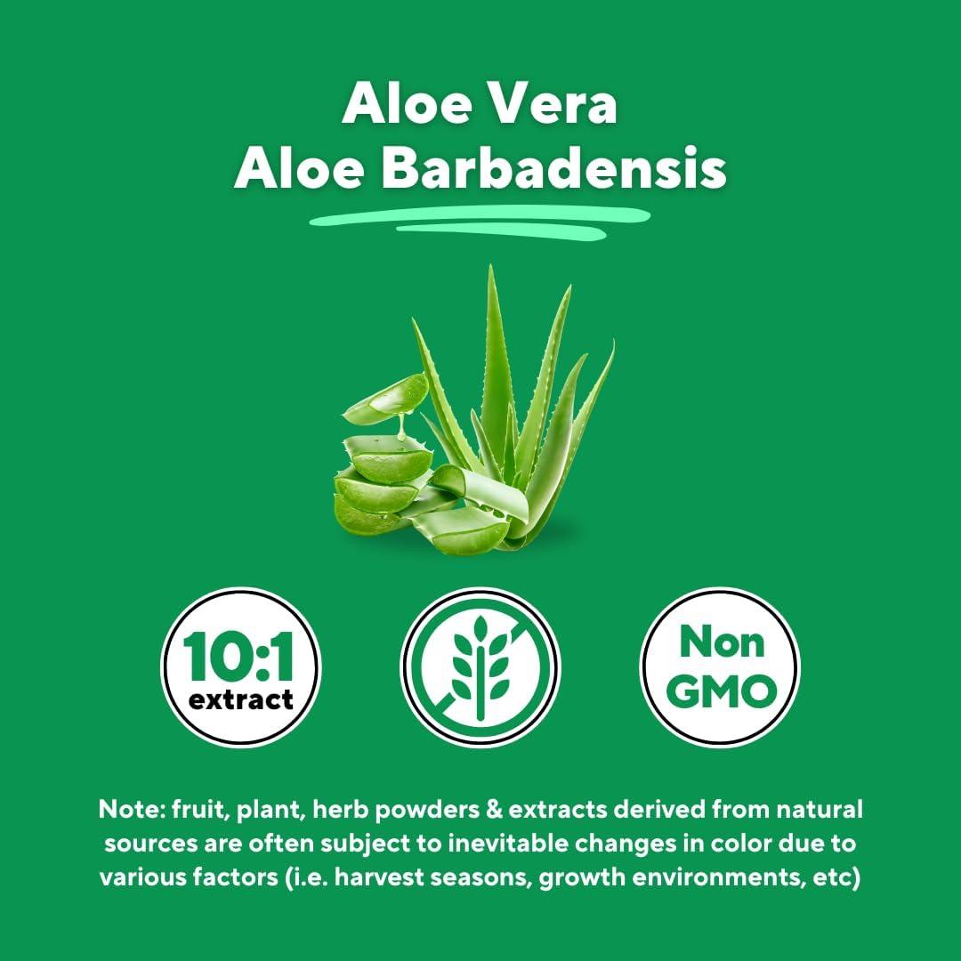 Cápsulas de Aloe Vera Orgánico 20% Aloínas - 120 Unidades