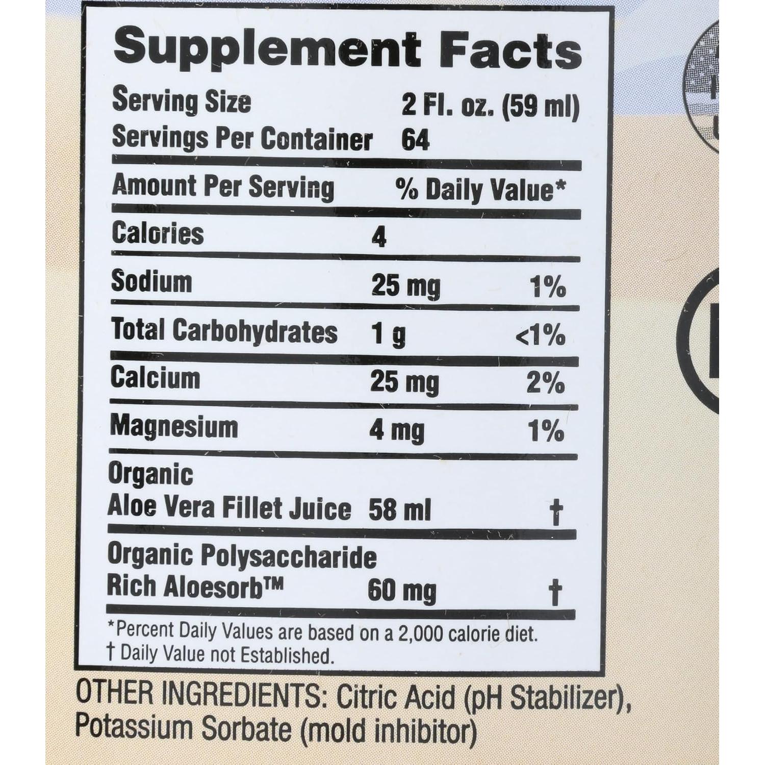 Jugo de Aloe Vera Orgánico Lirio del Desierto 3.63 kg