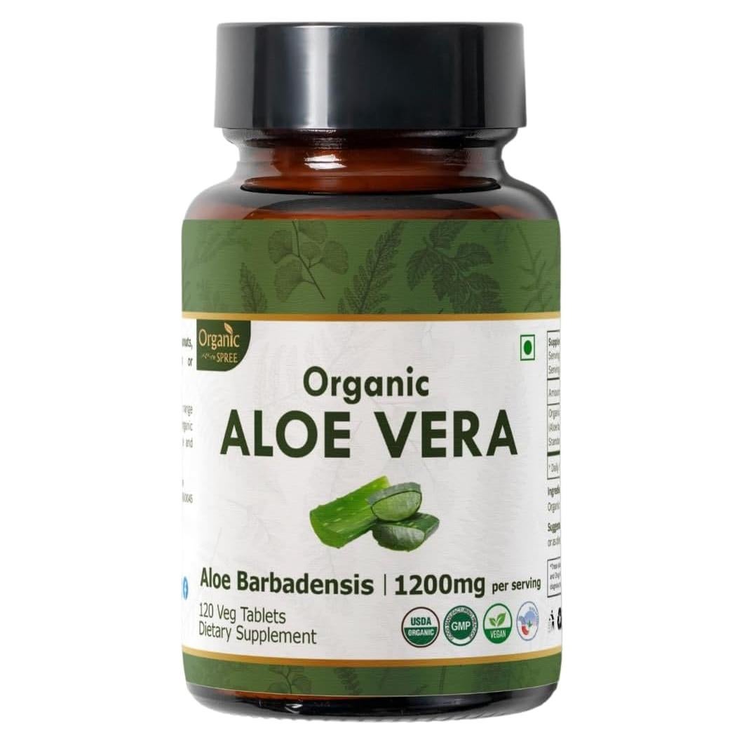 Tabletas de Aloe Vera Orgánico 120 unidades - Organic Spree