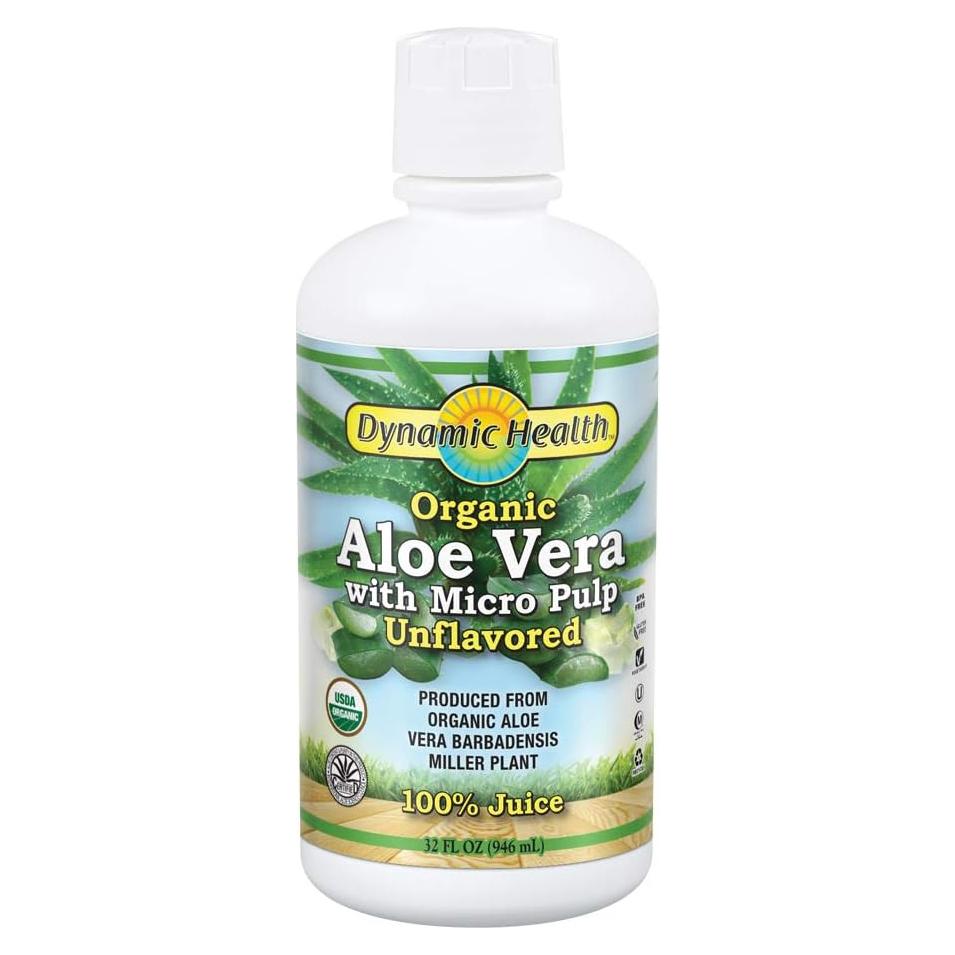 Jugo de Aloe Vera Orgánico Dynamic Health 946ml Sin Azúcar