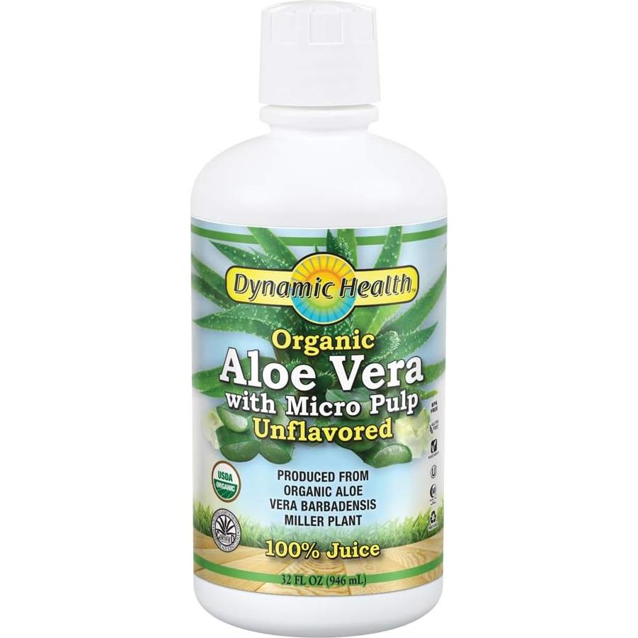 Jugo de Aloe Vera Orgánico Dynamic Health 946ml Sin Azúcar