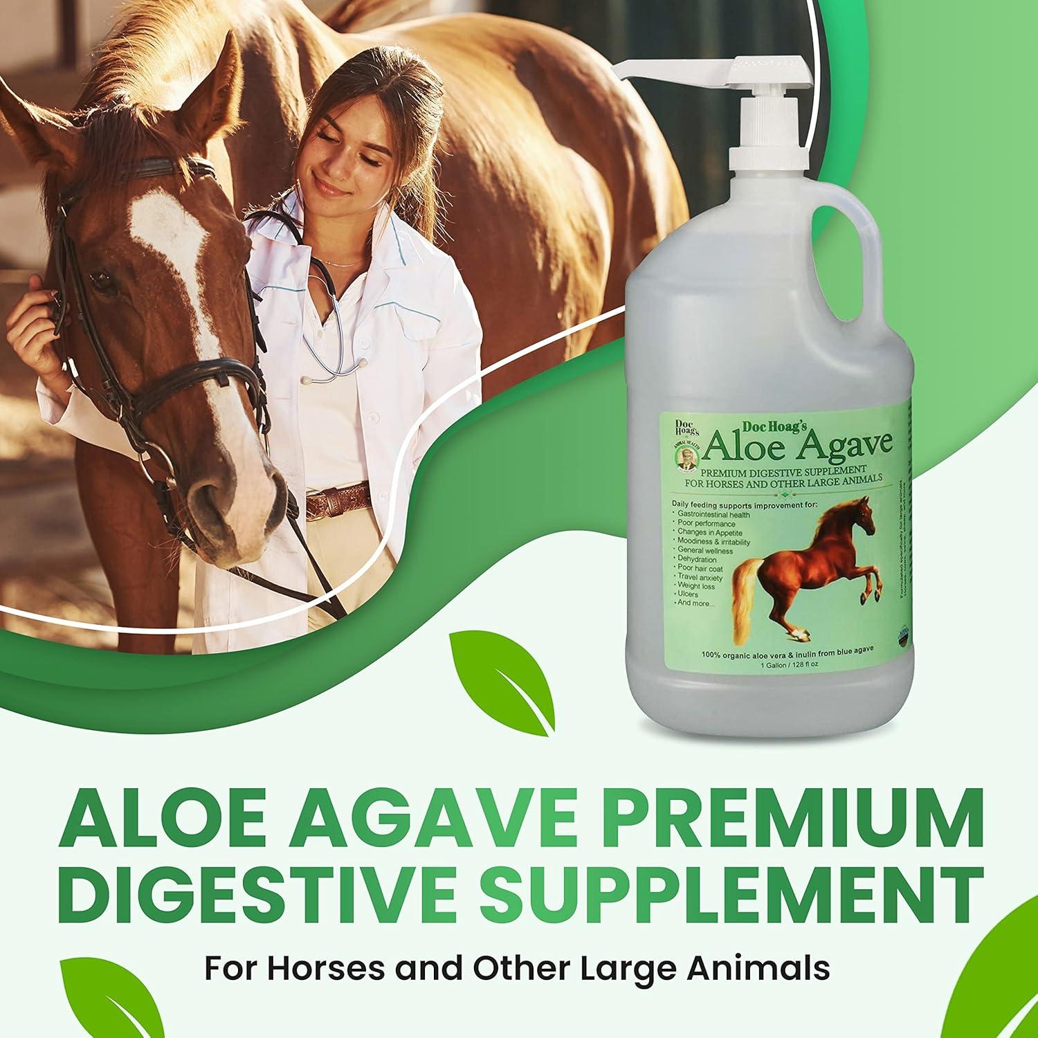 Suplemento Digestivo Aloe Vera Agave Doc Hoag 3.78L para Caballos