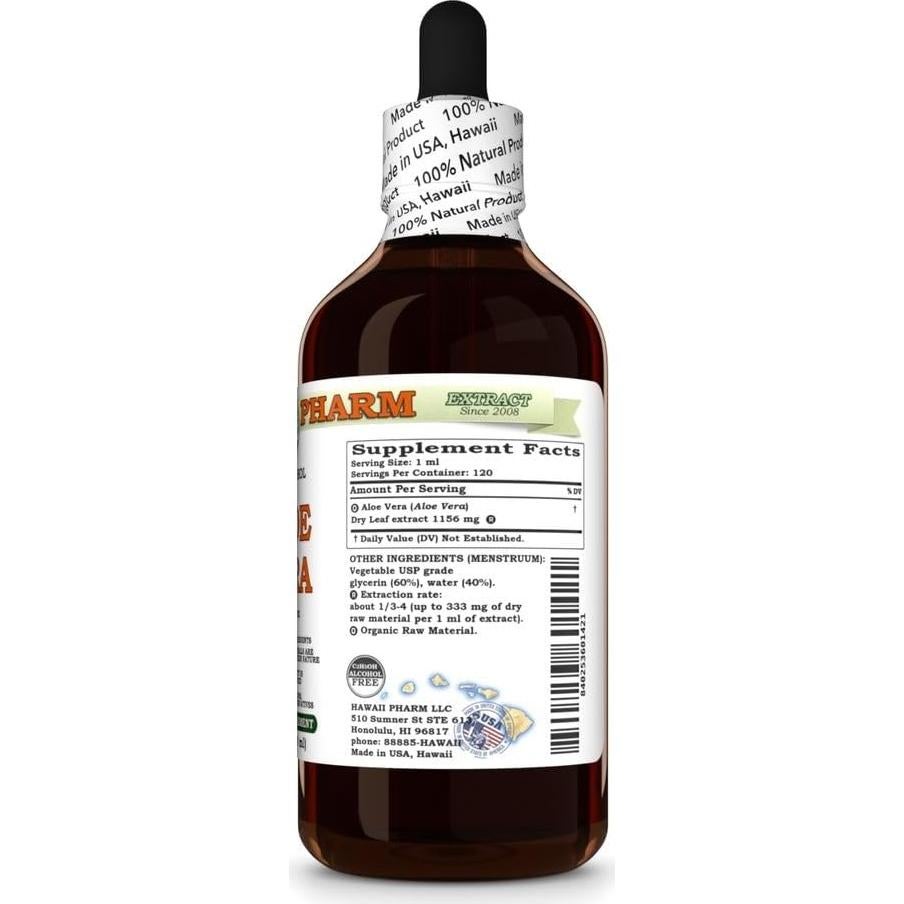 Extracto de Aloe Vera Hawaii Pharm 118 ml Natural Libre de Alcohol