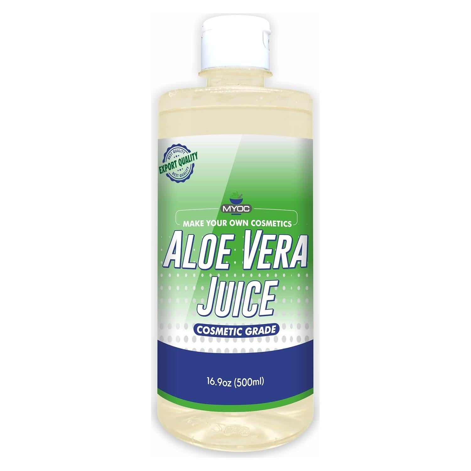 Jugo de Aloe Vera Puro MYOC 500 ml - Hidratante para Piel y Cabello
