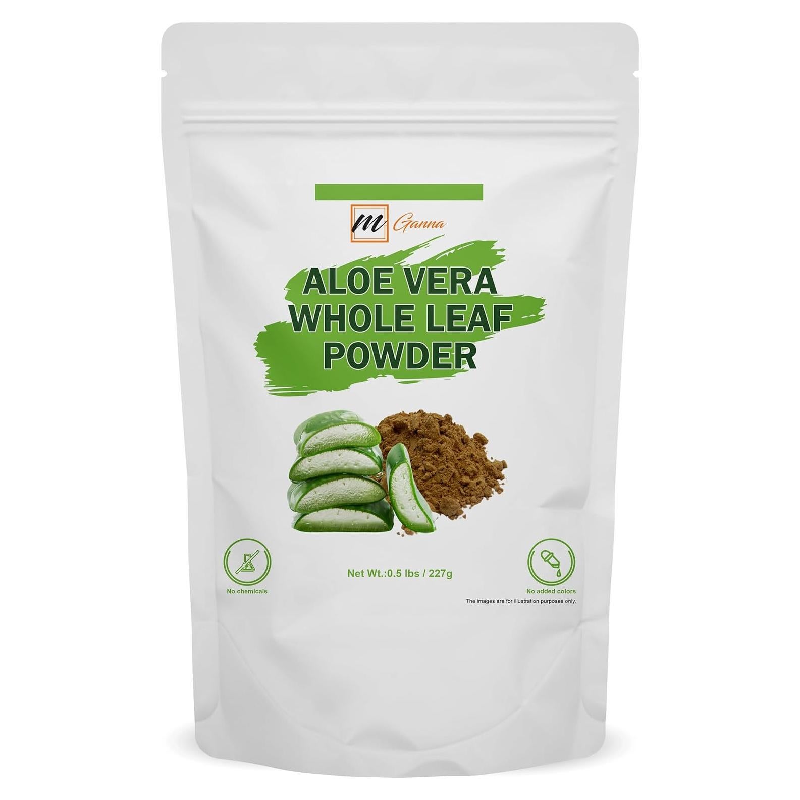 Polvo de Hoja de Aloe Vera 100% Natural mGanna 227g