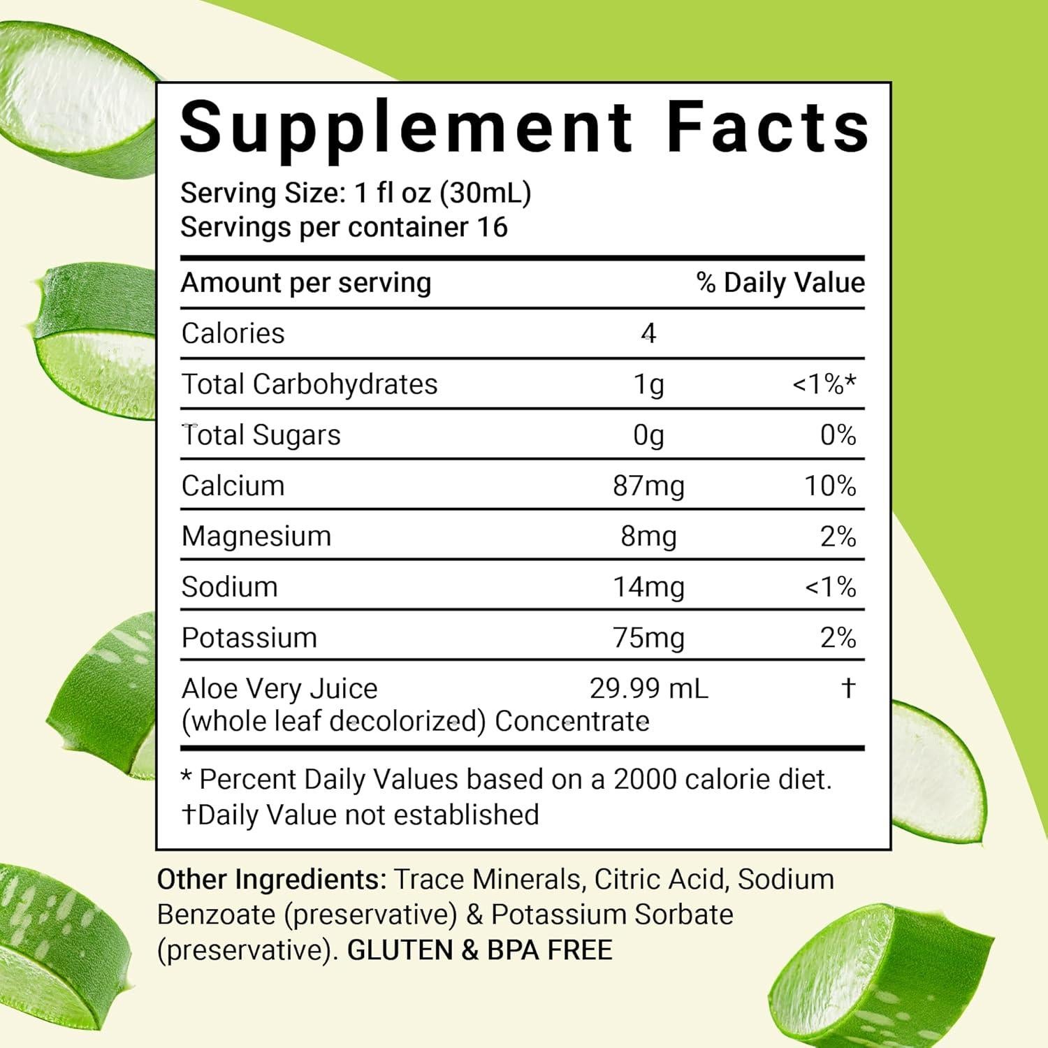 Jugo de Aloe Vera Orgánico Aloe Life 473 ml - Hoja Entera