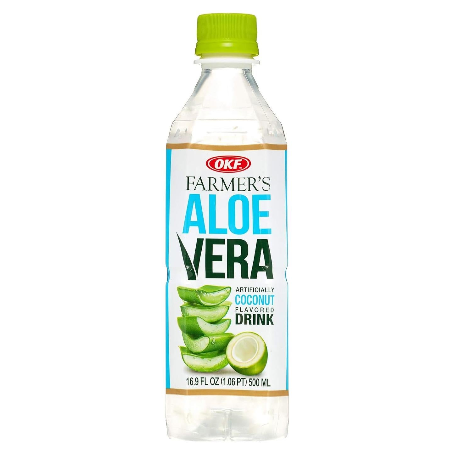 Bebida de Aloe Vera OKF Coco - Paquete de 10 Botellas 500ml