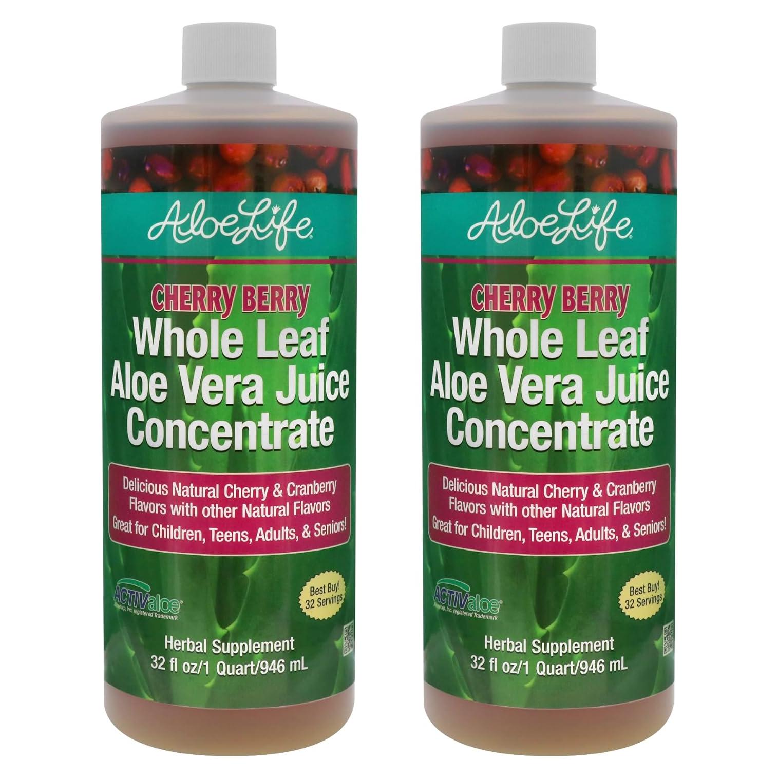 Jugo de Aloe Vera Orgánico Aloe Life Cereza Baya 2L