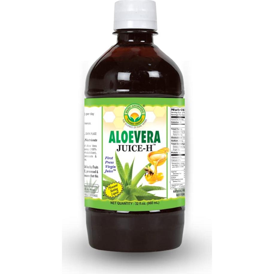 Jugo de Aloe Vera con Miel Basic Ayurveda 960ml - Salud Digestiva
