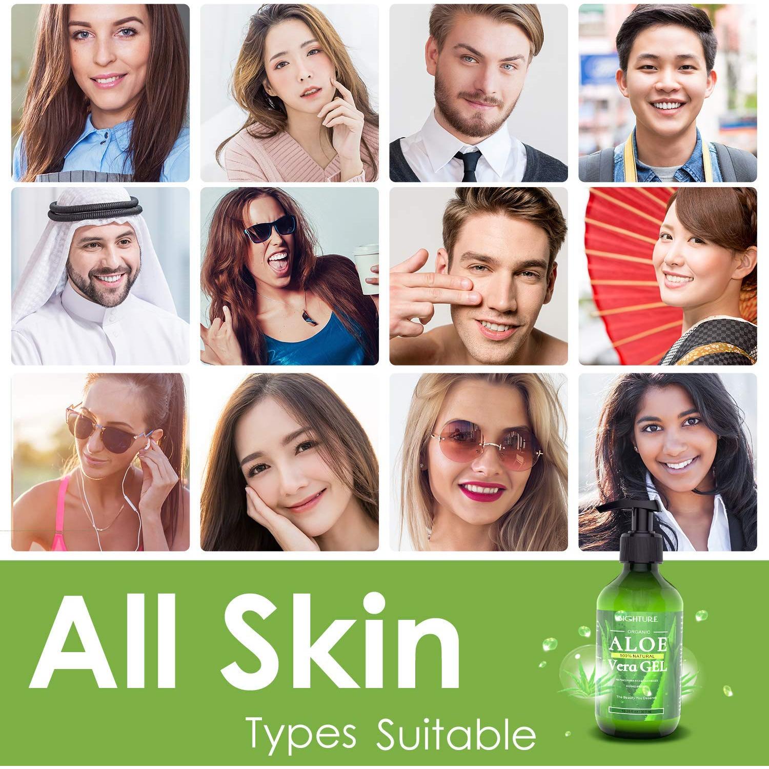 Gel de Aloe Vera Orgánico BIGHTURE 296 ml - Cuidado de la Piel