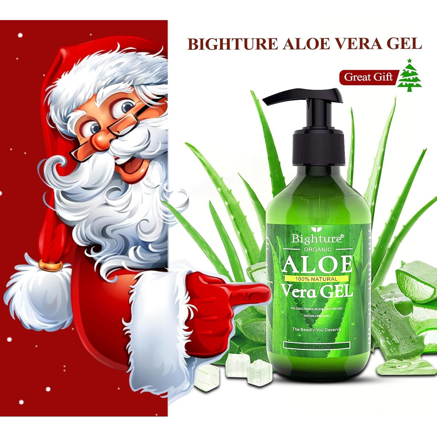 Gel de Aloe Vera Orgánico BIGHTURE 296 ml - Cuidado de la Piel
