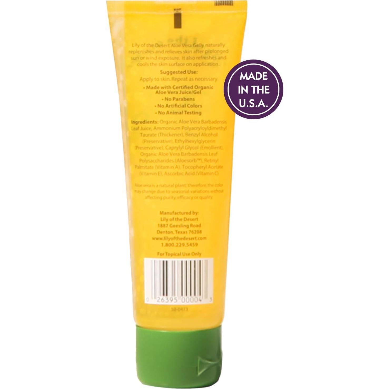 Gel Hidratante Lirio Del Desierto 118 ml Aloe Vera Orgánico