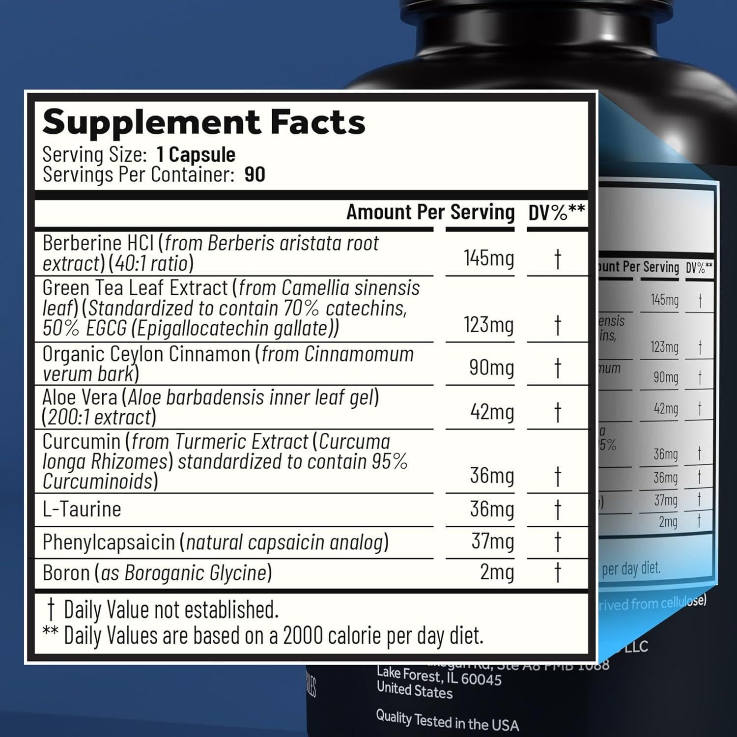 Suplemento de Pérdida de Peso Holistic Method 90 Cápsulas