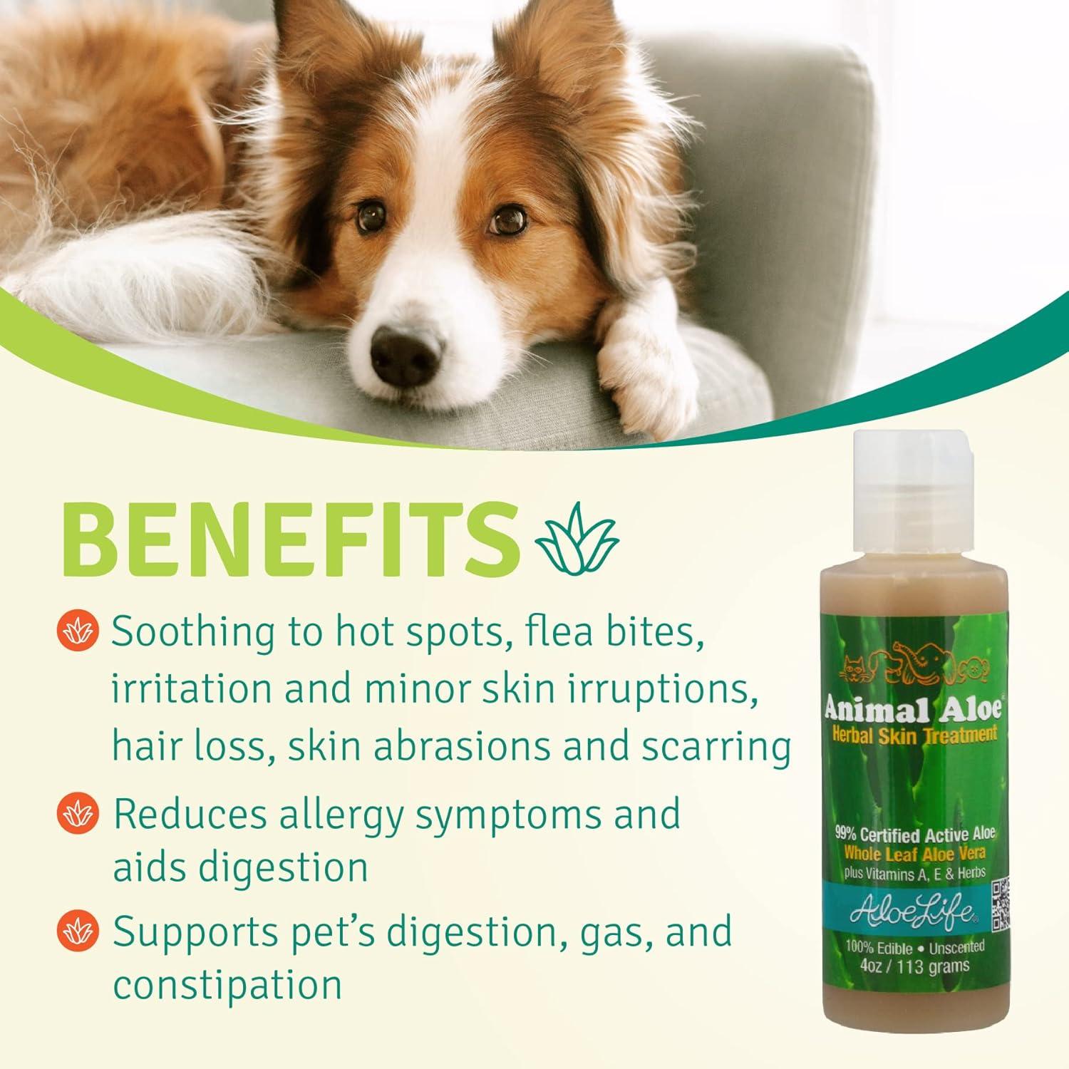 Gel Digestivo y Tratamiento de Piel Aloe Life para Mascotas 113g