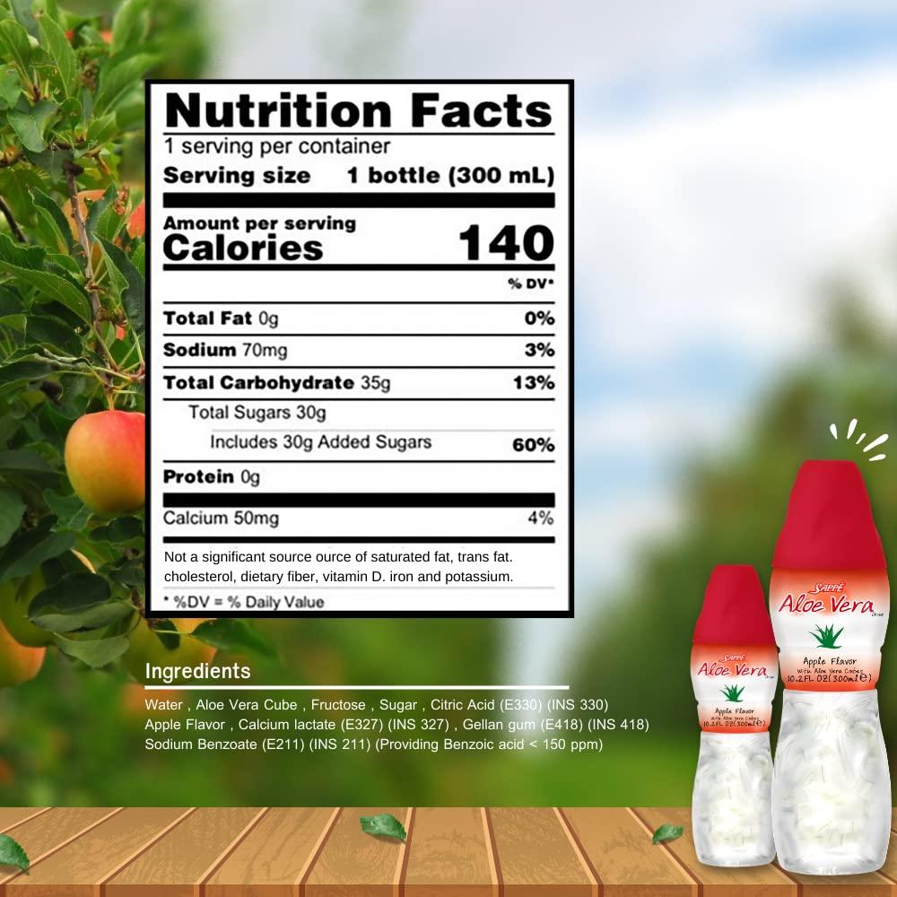 Jugo de Aloe Vera Sappe Sabor Manzana 1.8L con Pulpa