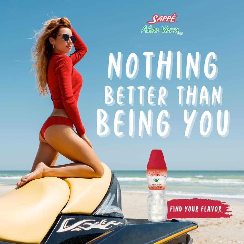 Jugo de Aloe Vera Sappe Sabor Manzana 1.8L con Pulpa