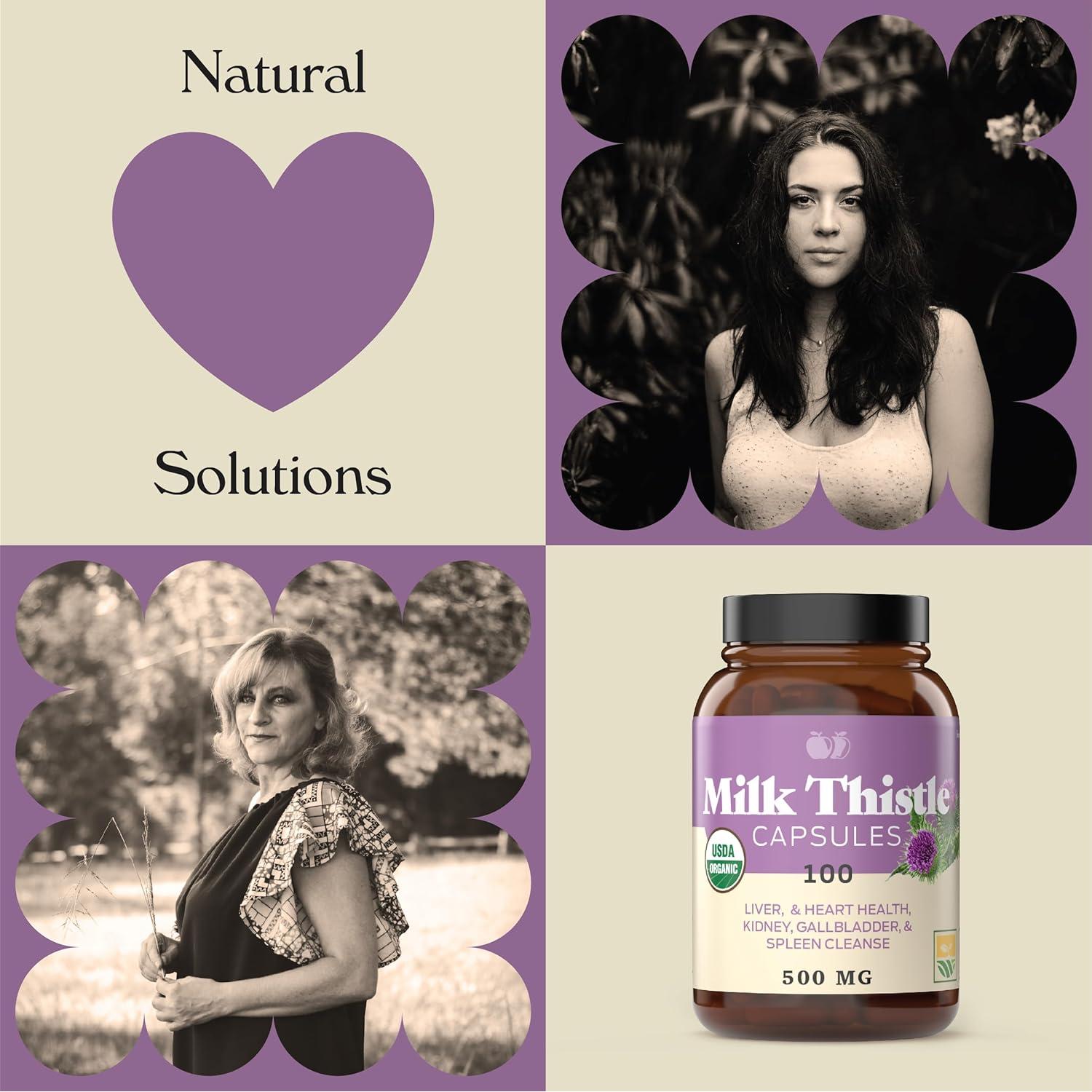 Cápsulas de Cardo Mariano Orgánico Complete Natural - 500 mg