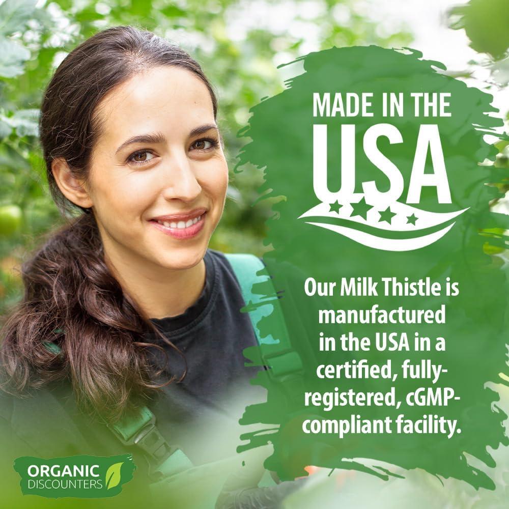 Cápsulas de Cardo Mariano Orgánico 7500 mg - 280 Unidades