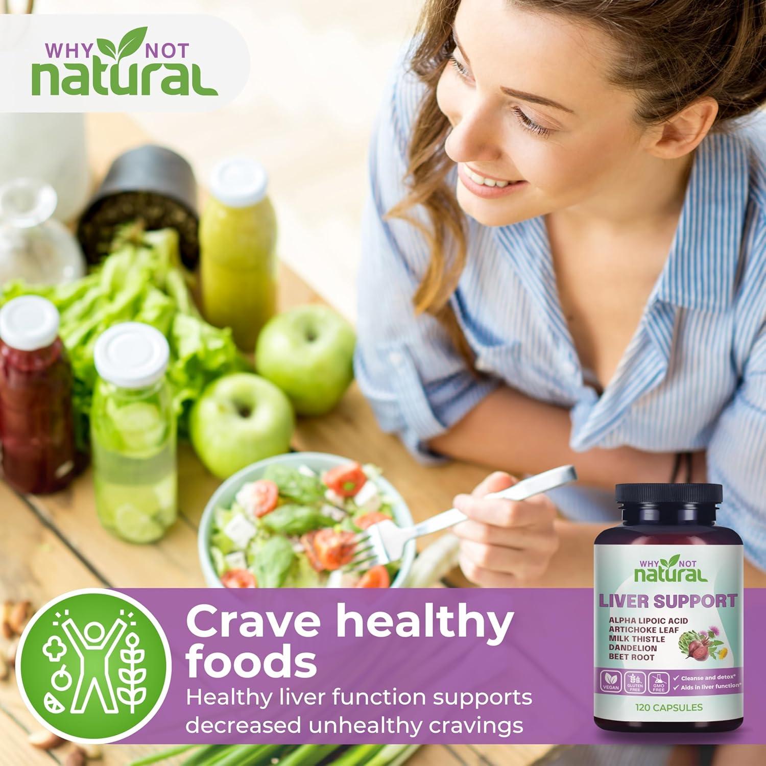 Suplemento Hepático 5-en-1 Why Not Natural - 120 Cápsulas