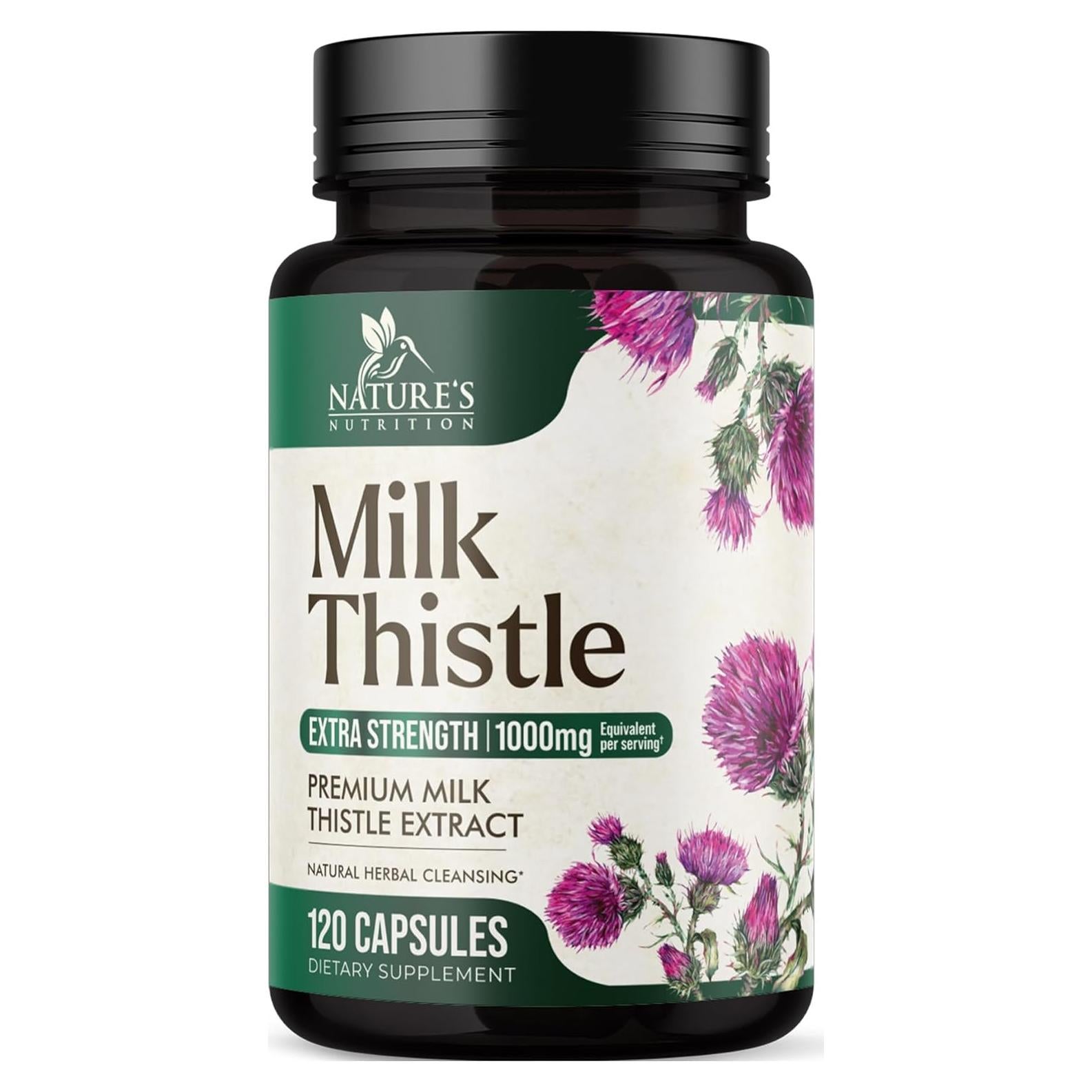 Extracto de Cardo Mariano 1000mg - Suplemento Herbal 120 Cápsulas