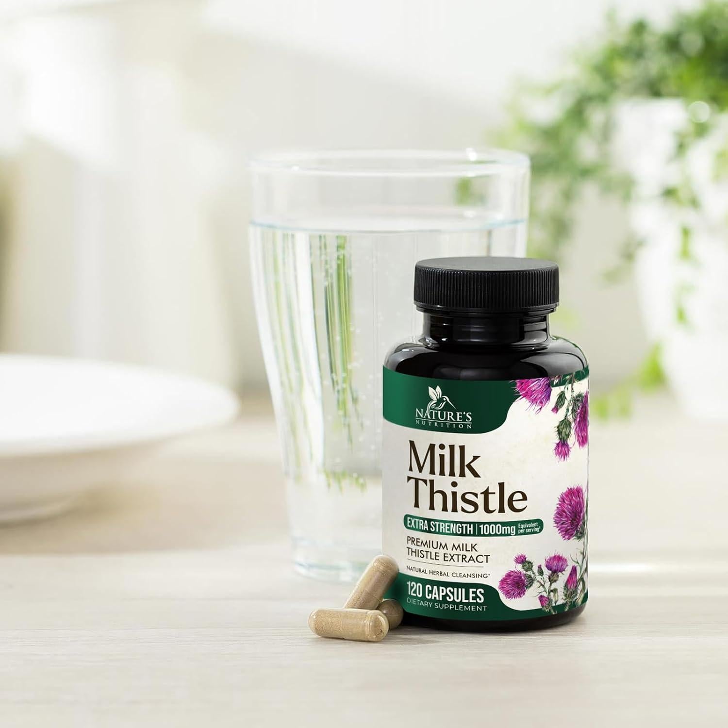 Extracto de Cardo Mariano 1000mg - Suplemento Herbal 120 Cápsulas