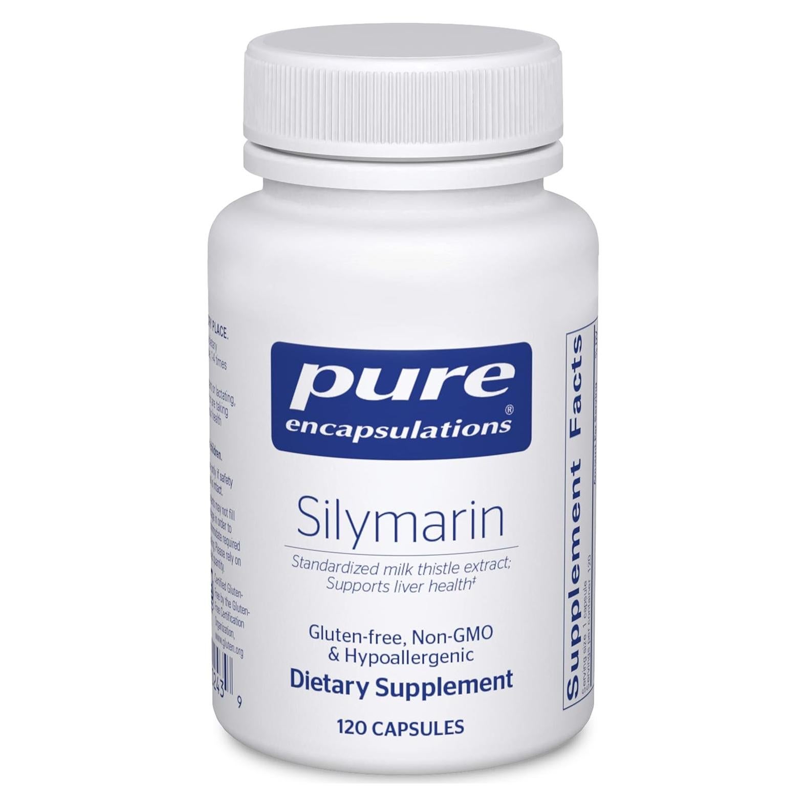 Suplemento de Cardo Mariano Pure Encapsulations 250 mg - 120 Cápsulas