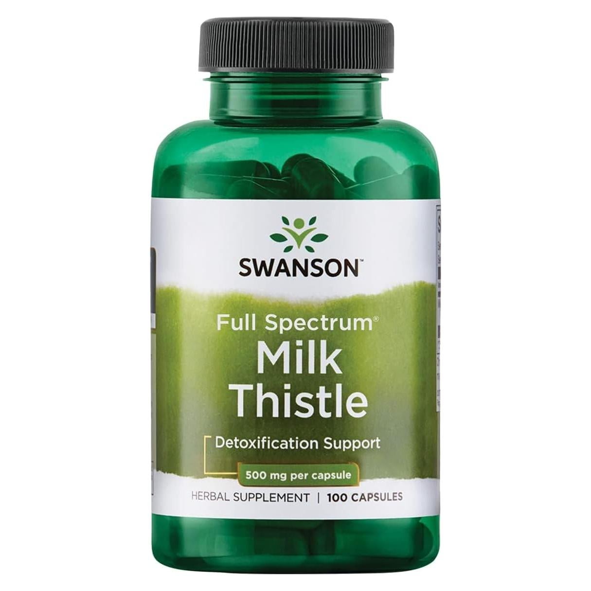 Suplemento de Cardo Mariano Swanson 1000mg - 100 Cápsulas