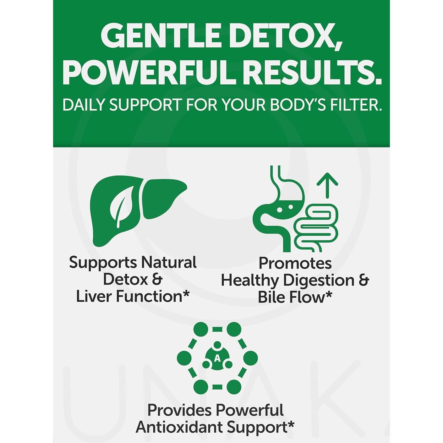 Suplemento Detox Hepático Lunakai 60 Cápsulas - Cardo Mariano