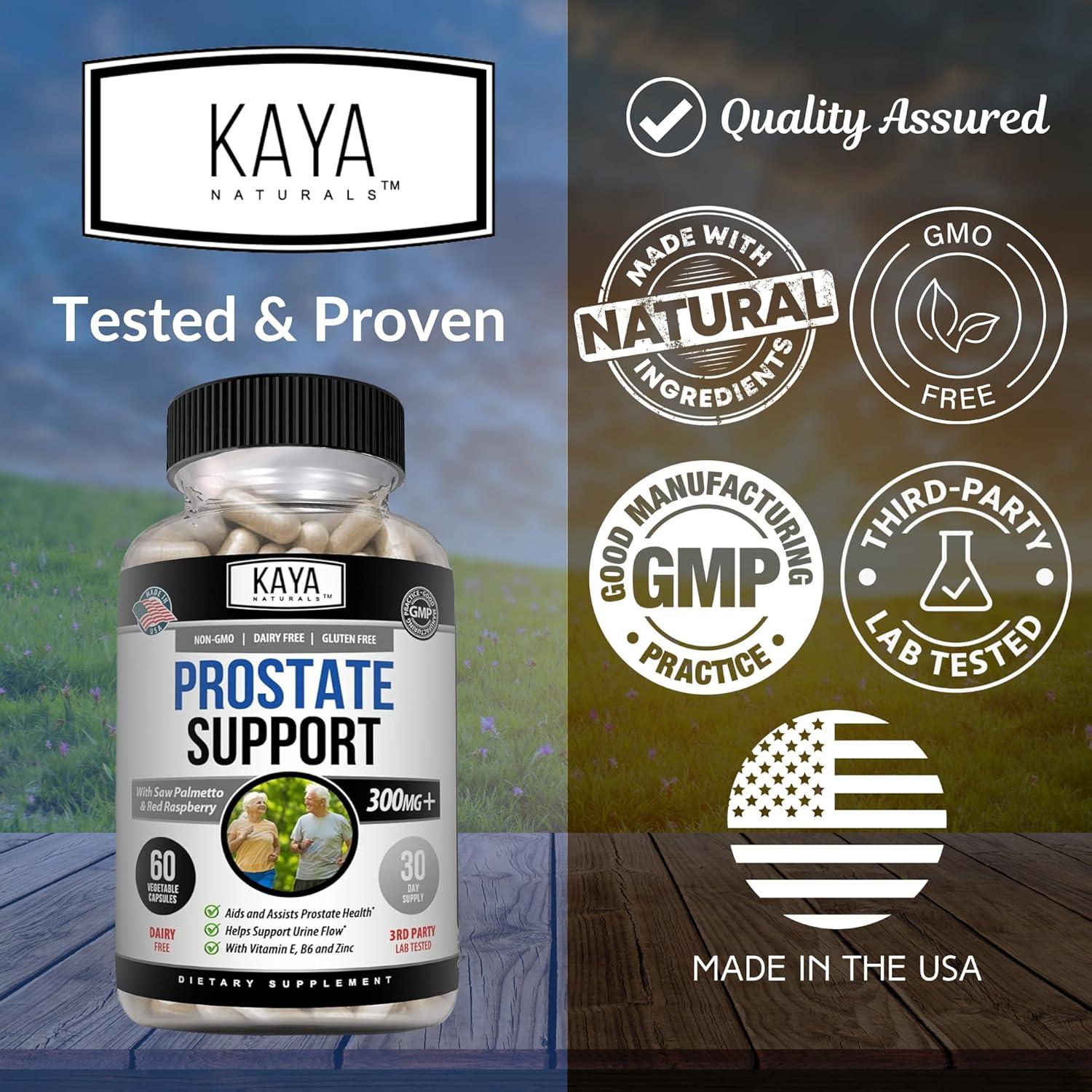 Suplemento Prostático Kaya Naturals - Saw Palmetto 60 Cápsulas