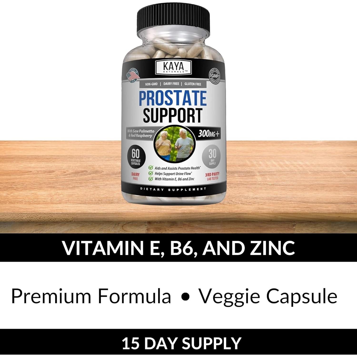 Suplemento Prostático Kaya Naturals - Saw Palmetto 60 Cápsulas