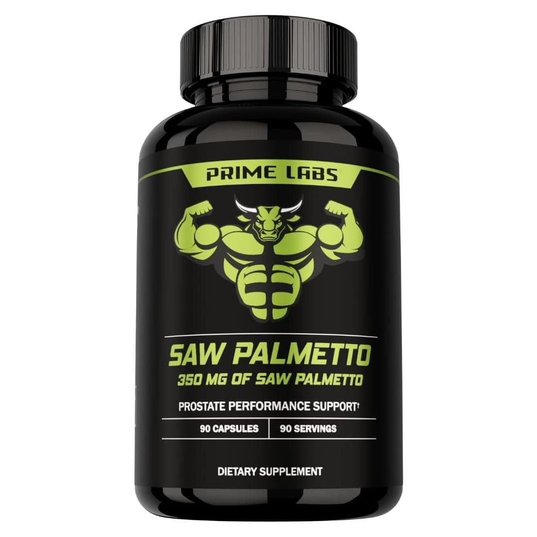 Suplemento Saw Palmetto Prime Labs 350mg 90 Cápsulas