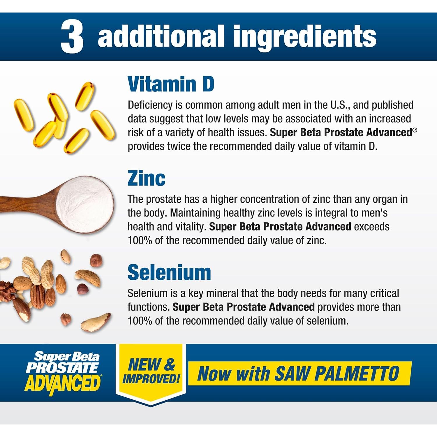 Suplemento Prostático Avanzado Super Beta Prostate 120 Cápsulas