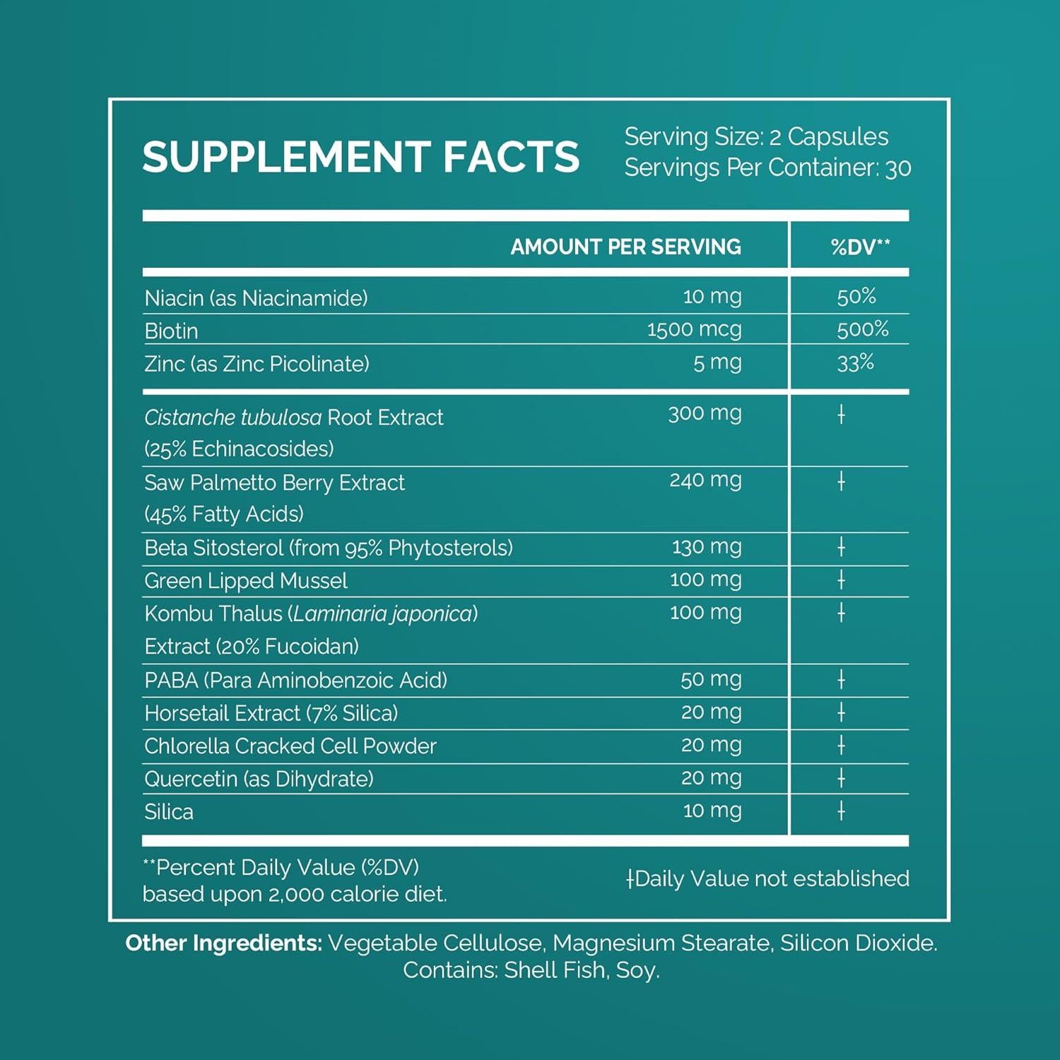 Suplemento de Vitaminas para el Cabello SeaNu IVL - 3 Paquetes