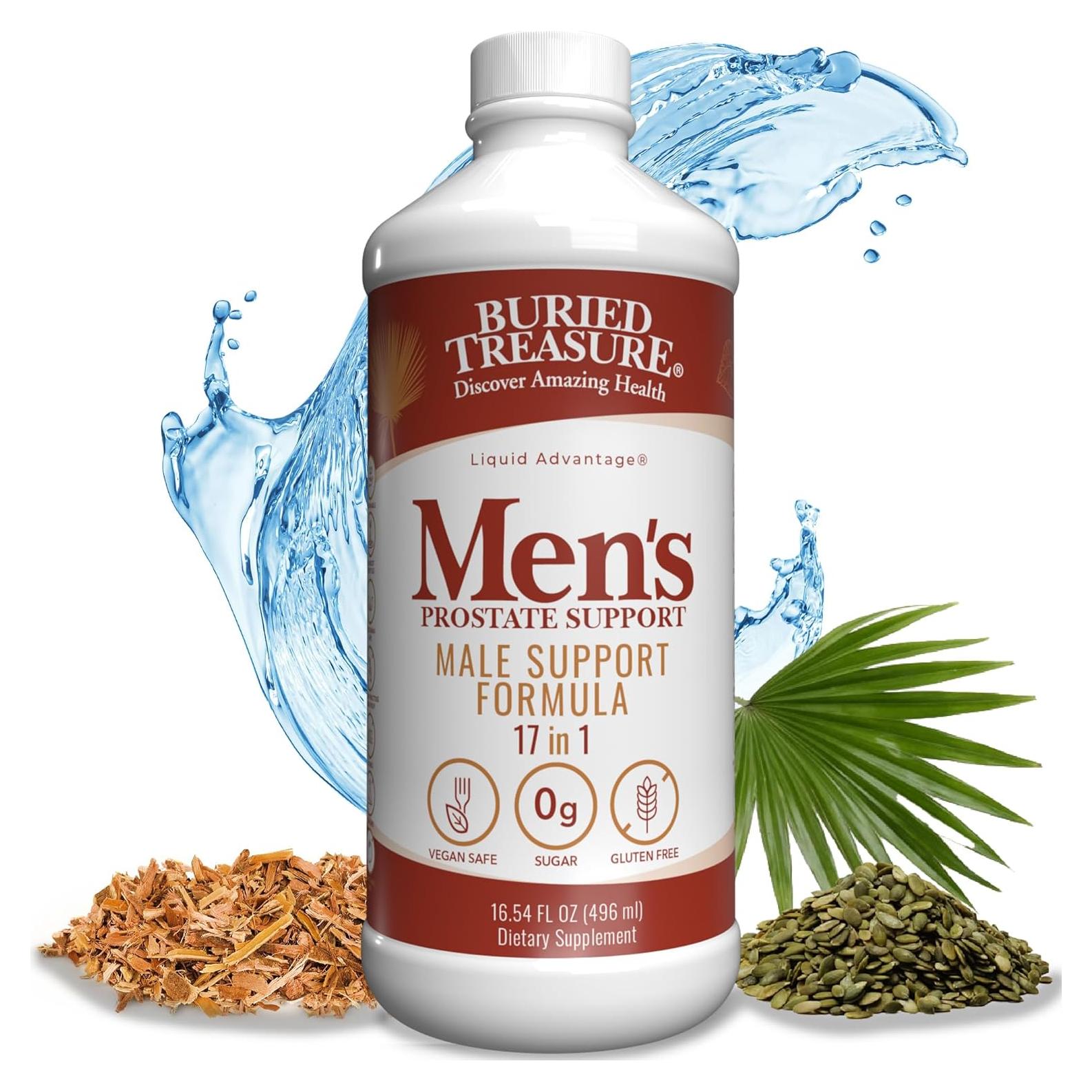 Suplemento Líquido Próstata Masculina Tesoro Enterrado 473 ml