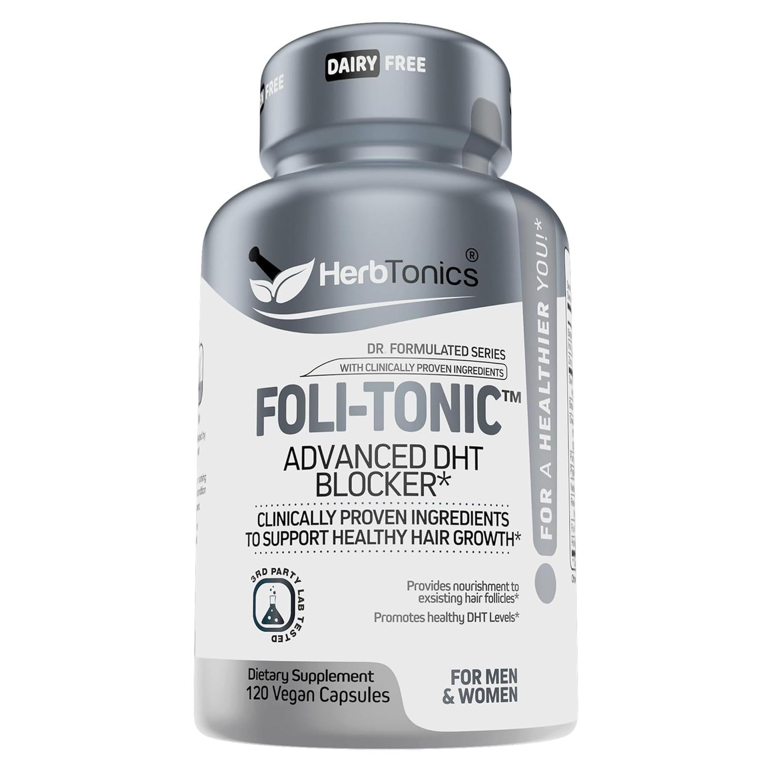 Suplemento para el Crecimiento del Cabello Foli Tonic 120 Cápsulas Veganas