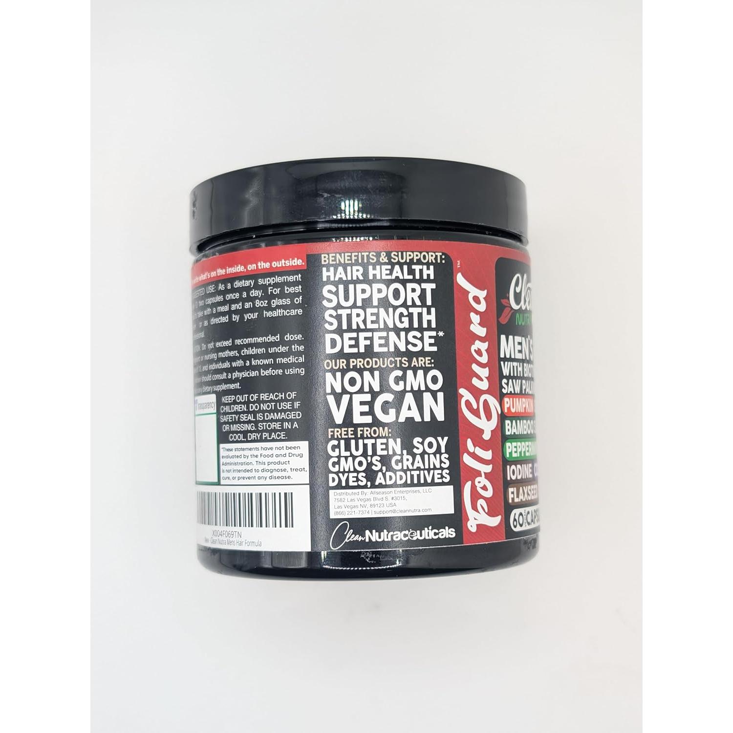 Suplemento de Biotina y Colágeno para Crecimiento Cabello Hombres