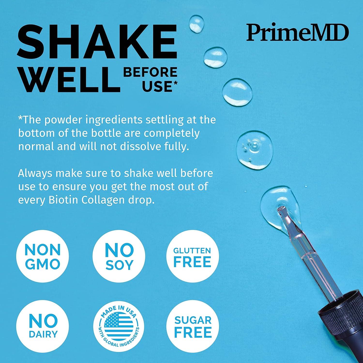 Péptidos de colágeno líquido PrimeMD 59.15 ml x 2 - Biotina