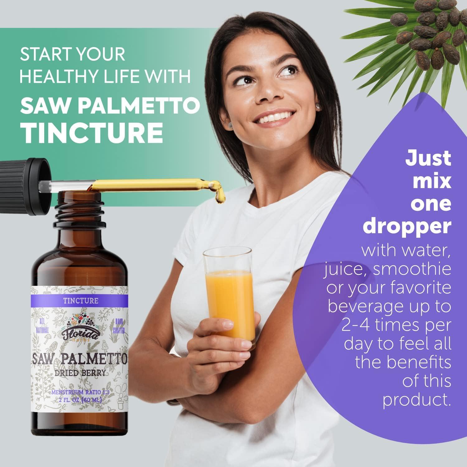 Tintura de Saw Palmetto Florida Herbs 59 ml - Extracto Orgánico