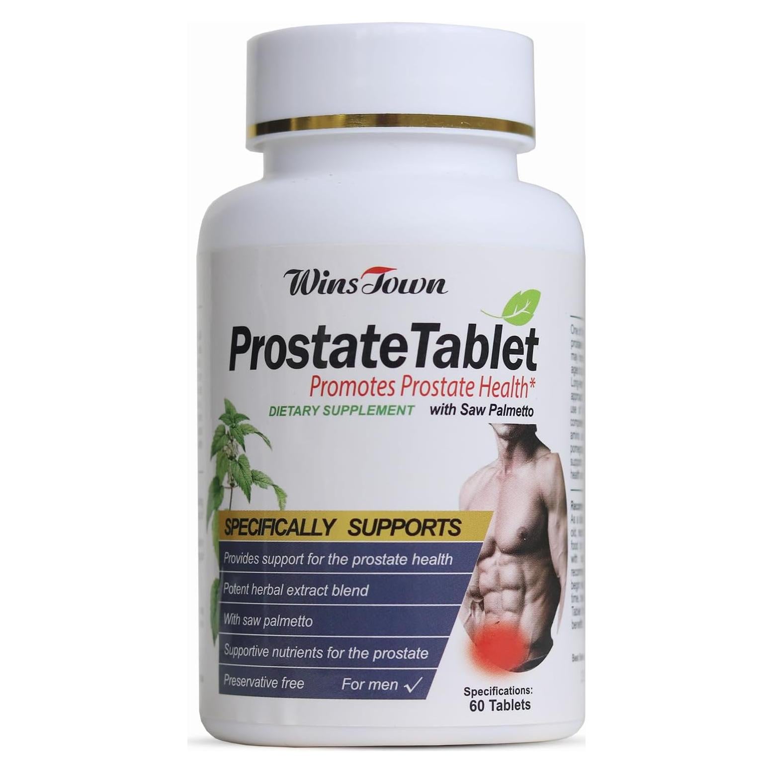 Suplemento de Próstata Wins Town - 60 Tabletas Naturales