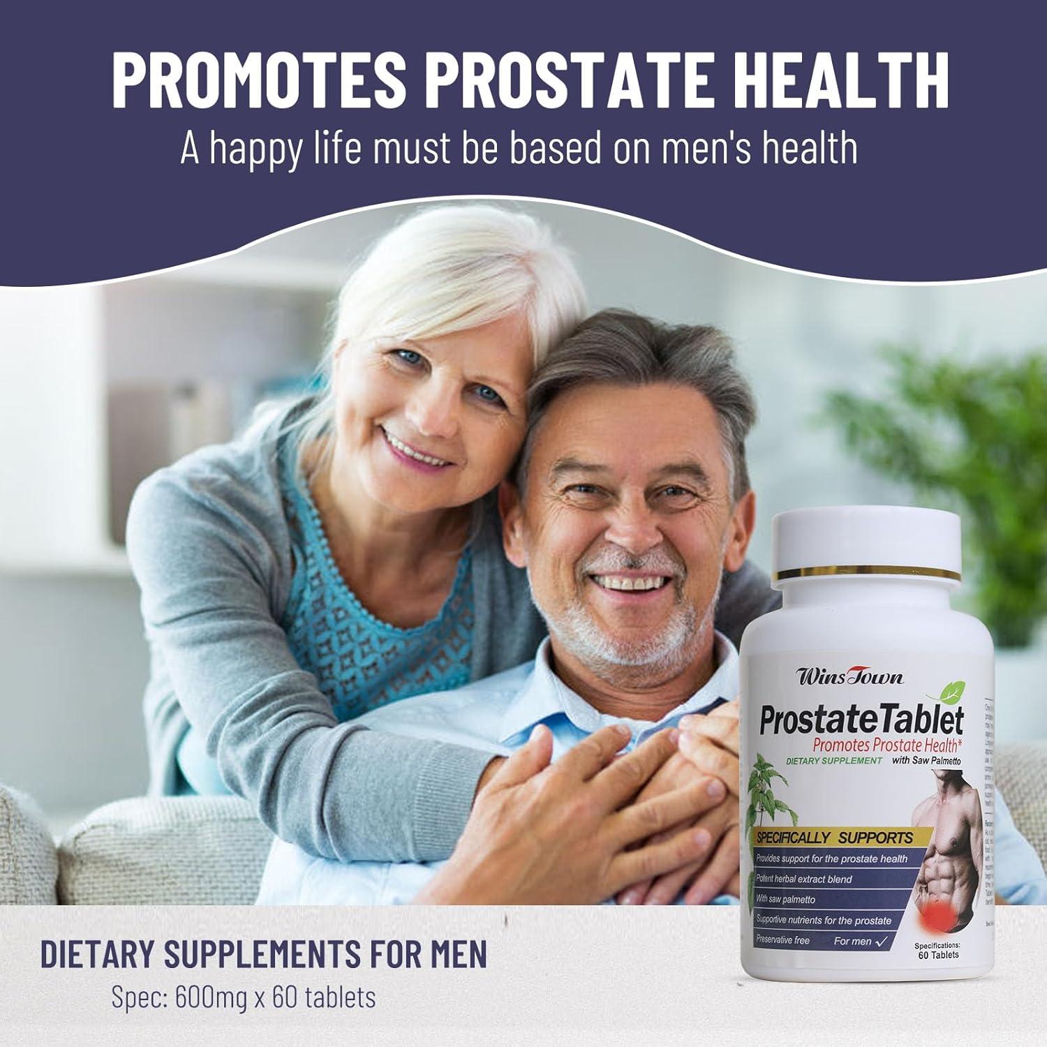 Suplemento de Próstata Wins Town - 60 Tabletas Naturales