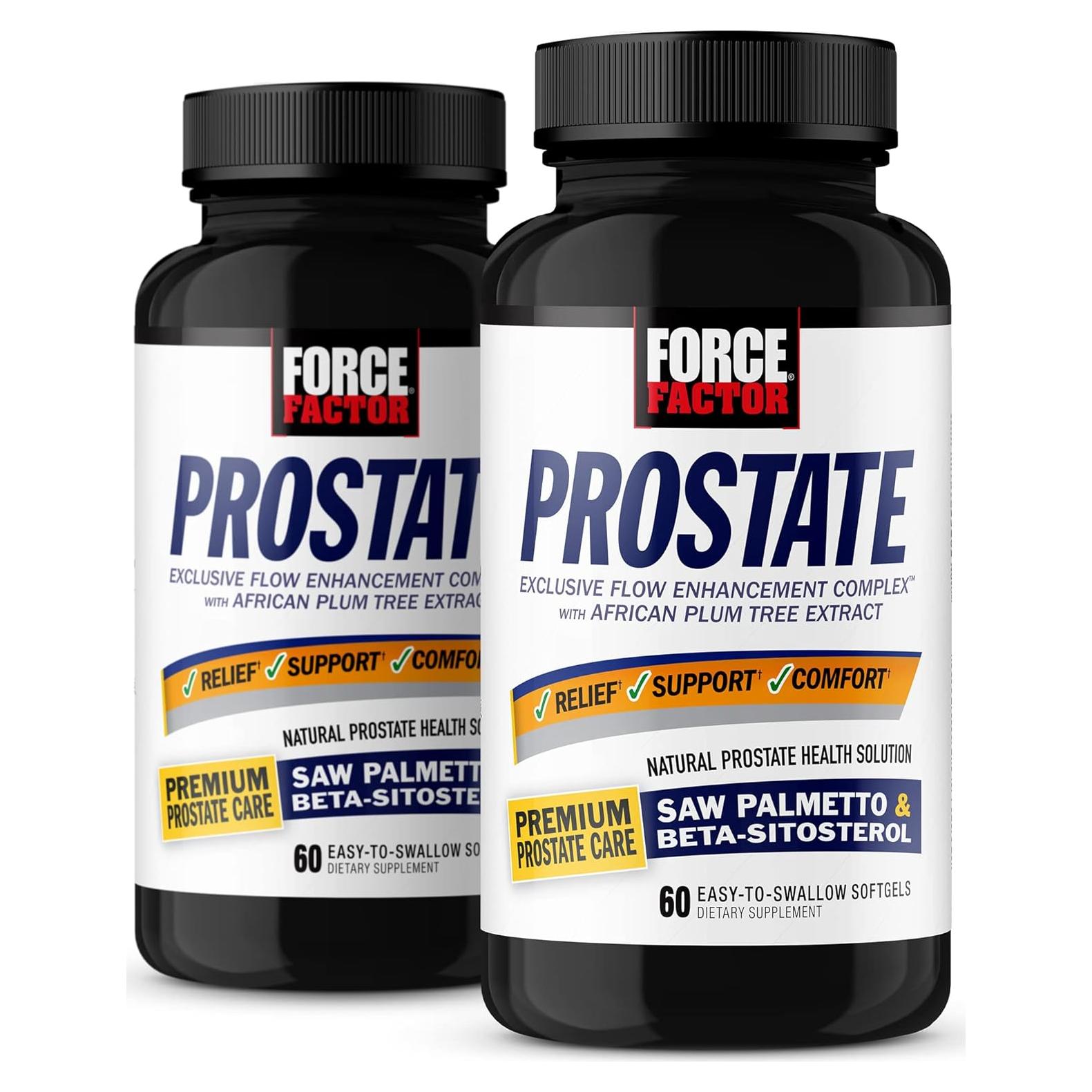 Suplemento Force Factor Próstata 60 Cápsulas - Alivio Urinario