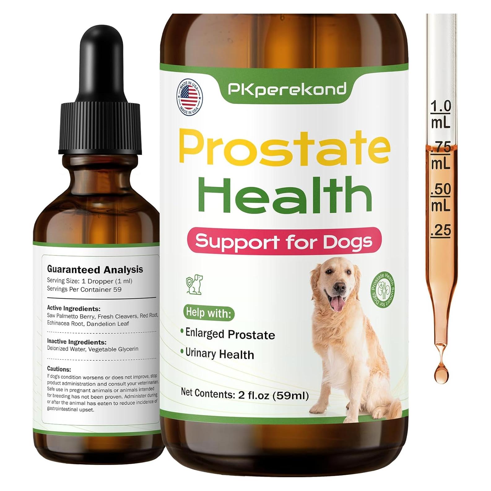 Suplemento Herbal Natural para Salud Prostática de Perros 59ml