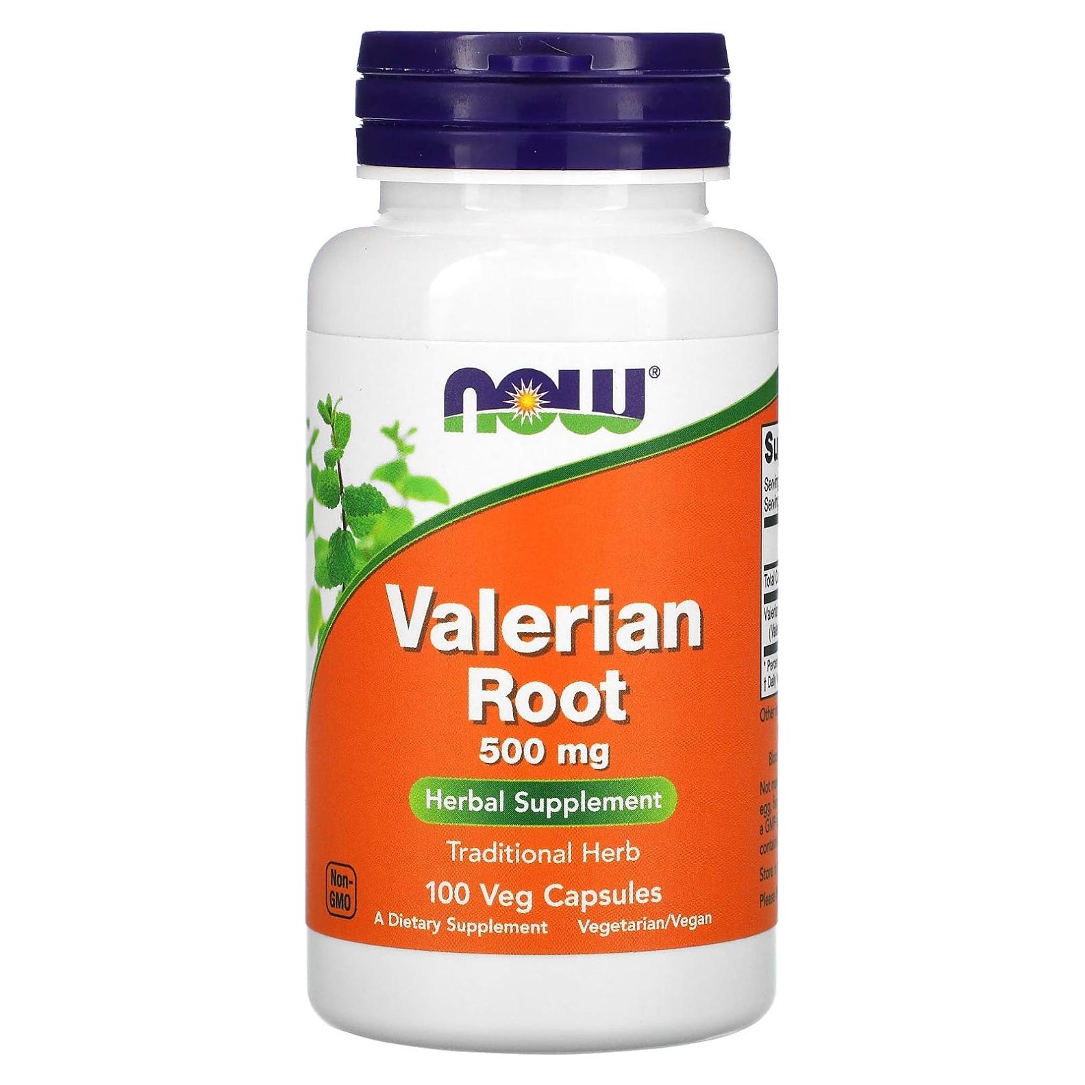 Raíz de Valeriana Now Foods 500mg 100 Cápsulas
