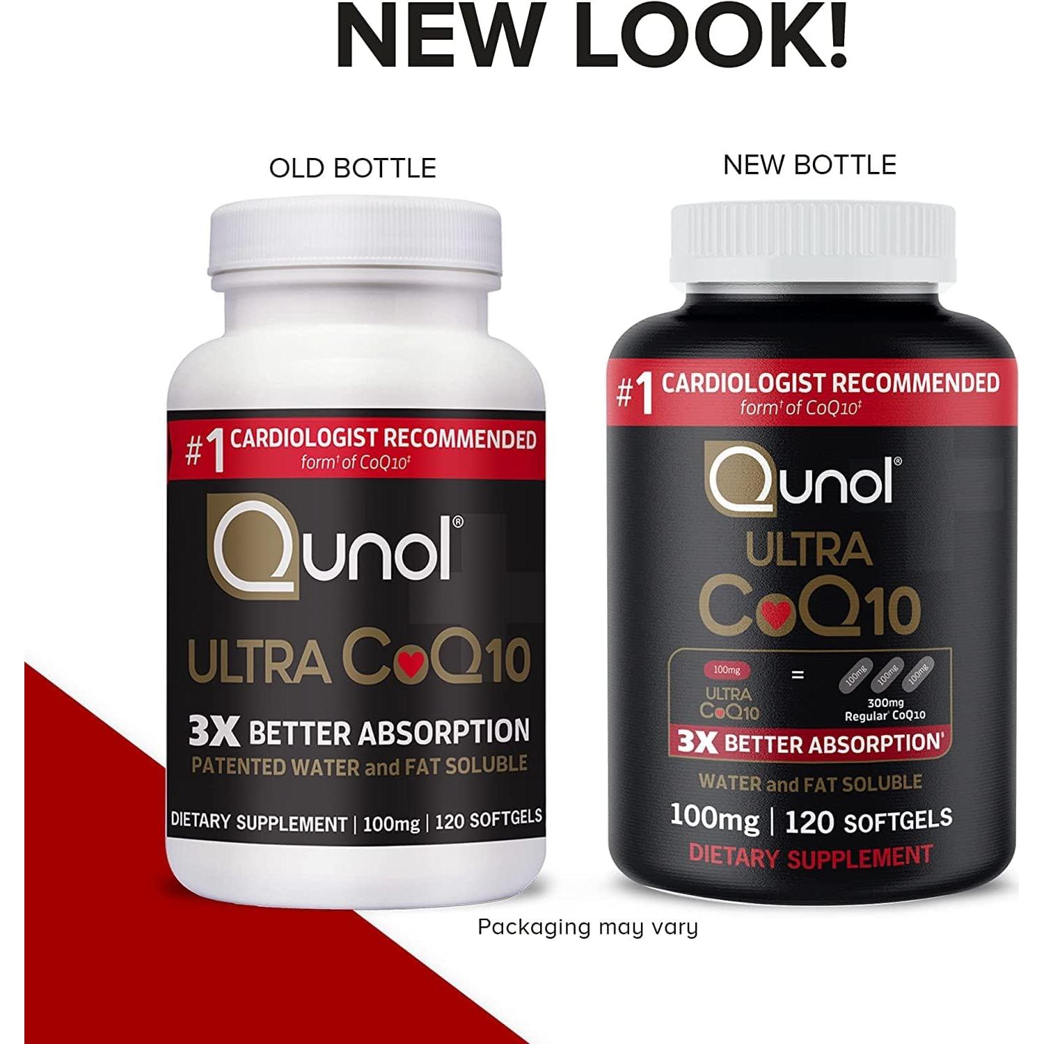 Suplemento Qunol CoQ10 100mg 120 Cápsulas Gel Blandas