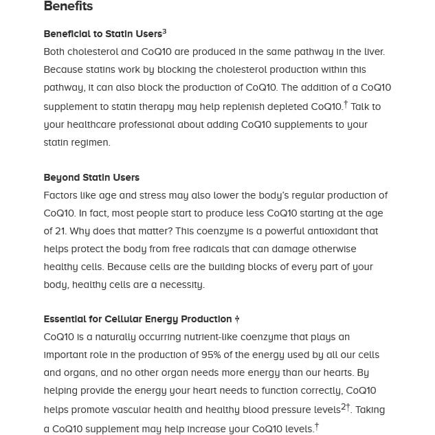 Suplemento Qunol CoQ10 100mg 120 Cápsulas Gel Blandas